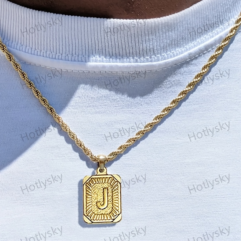 Women's Fashion Pendant Necklace with Initial Letter Option